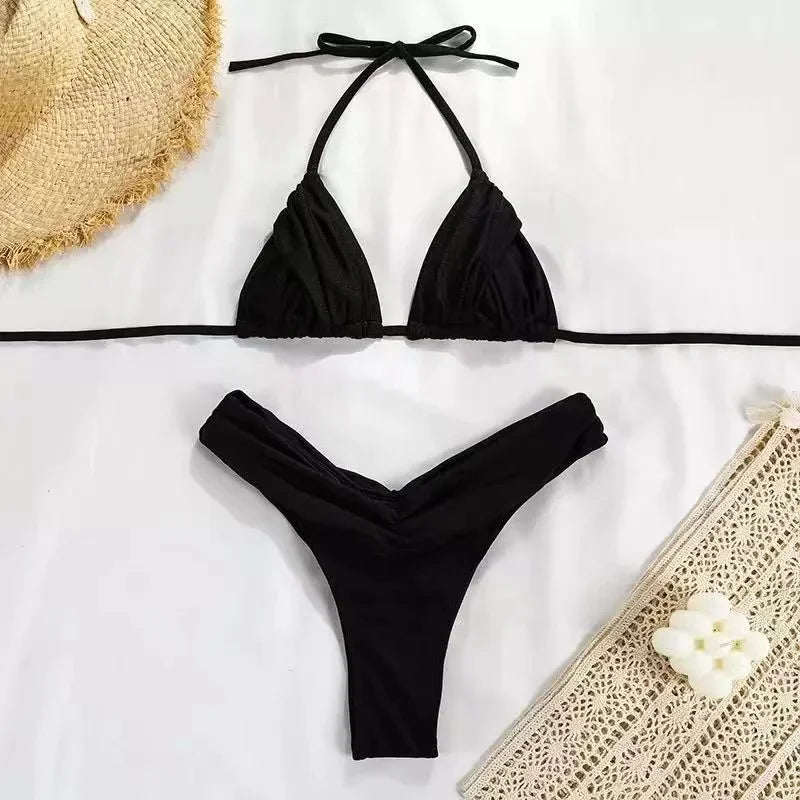 Halter Brazilian Triangle Swimwear