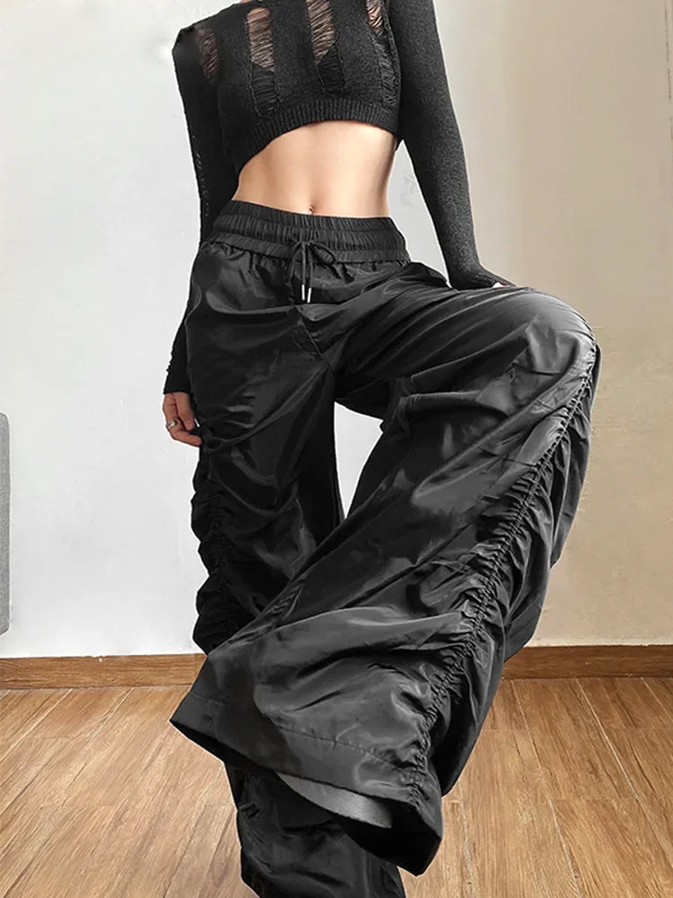 High-Waist Lantern Trousers | Avant-Garde Wide Leg Fit