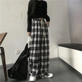 Women's Oversized Plaid Sweatpants - Stellar Style