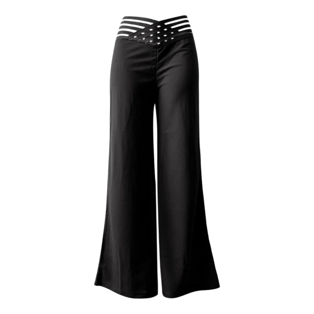 Women's High Waist Wide Leg Flared Pants - Stellar Style