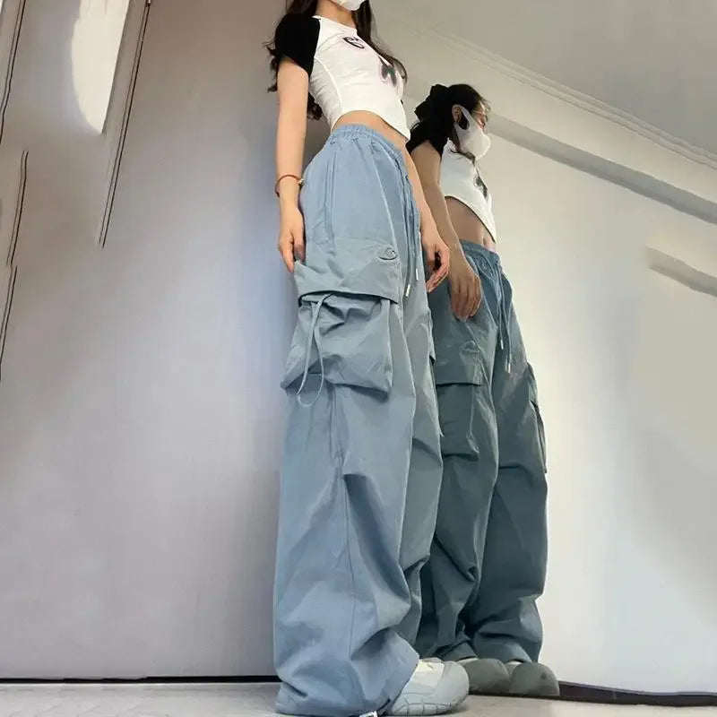 Women's Y2K Baggy Cargo Sweatpants - Stellar Style