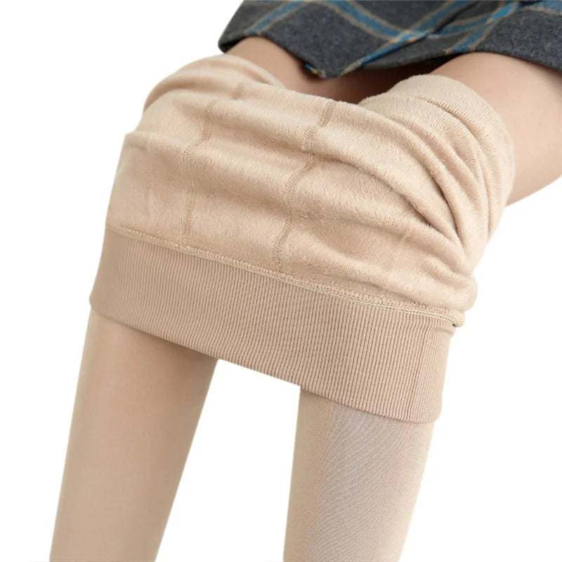 Warm Stretchy Fleece-Lined Leggings