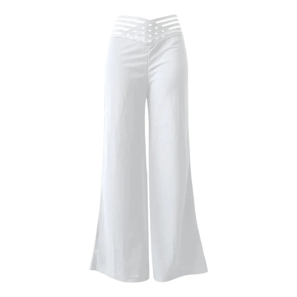 Women's High Waist Wide Leg Flared Pants - Stellar Style
