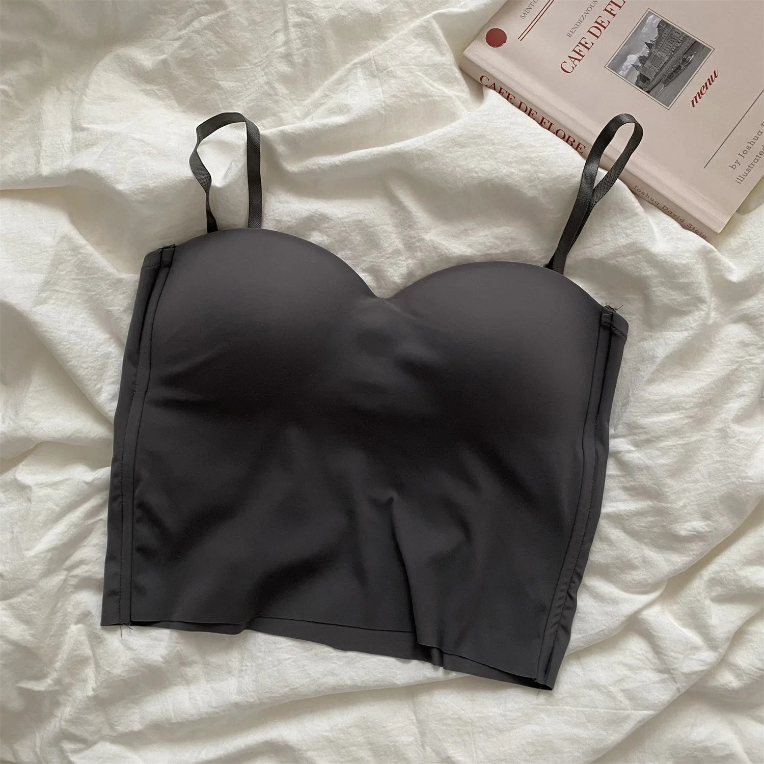 Seamless U-Back Yoga Tank Top with Fixed Padding