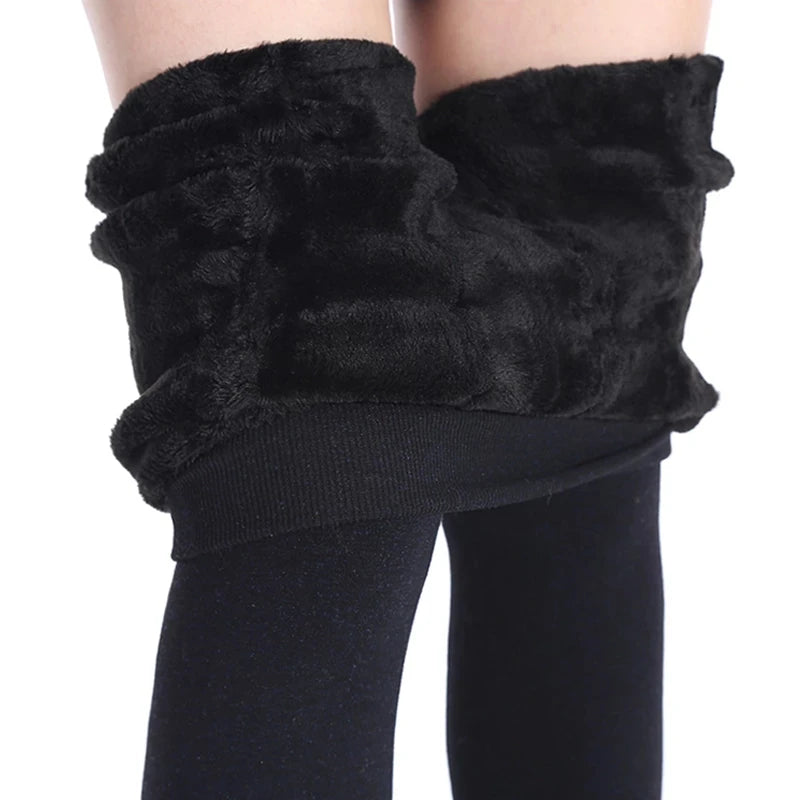 Warm Stretchy Fleece-Lined Leggings - Stellar Style
