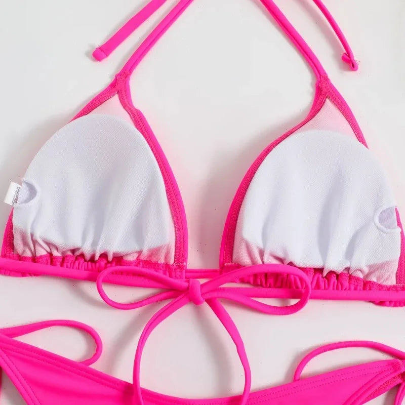 Women's Adjustable Side Tie Bikini Set