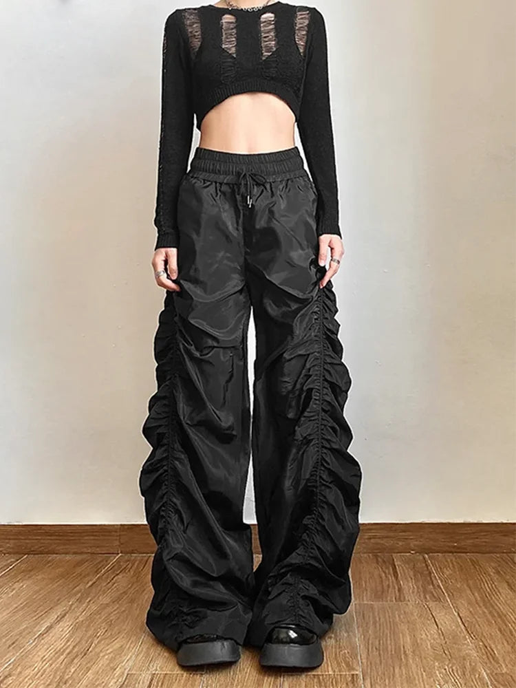 High-Waist Lantern Trousers | Avant-Garde Wide Leg Fit - Stellar Style
