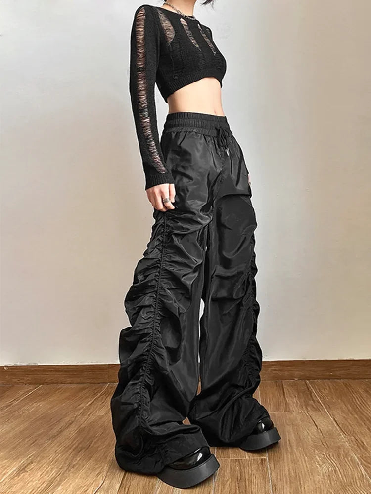 High-Waist Lantern Trousers | Avant-Garde Wide Leg Fit - Stellar Style