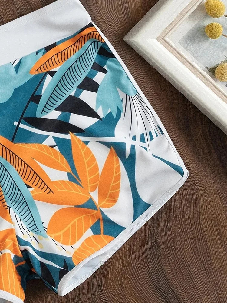 Women's High Waist Halter Swimwear - Stellar Style