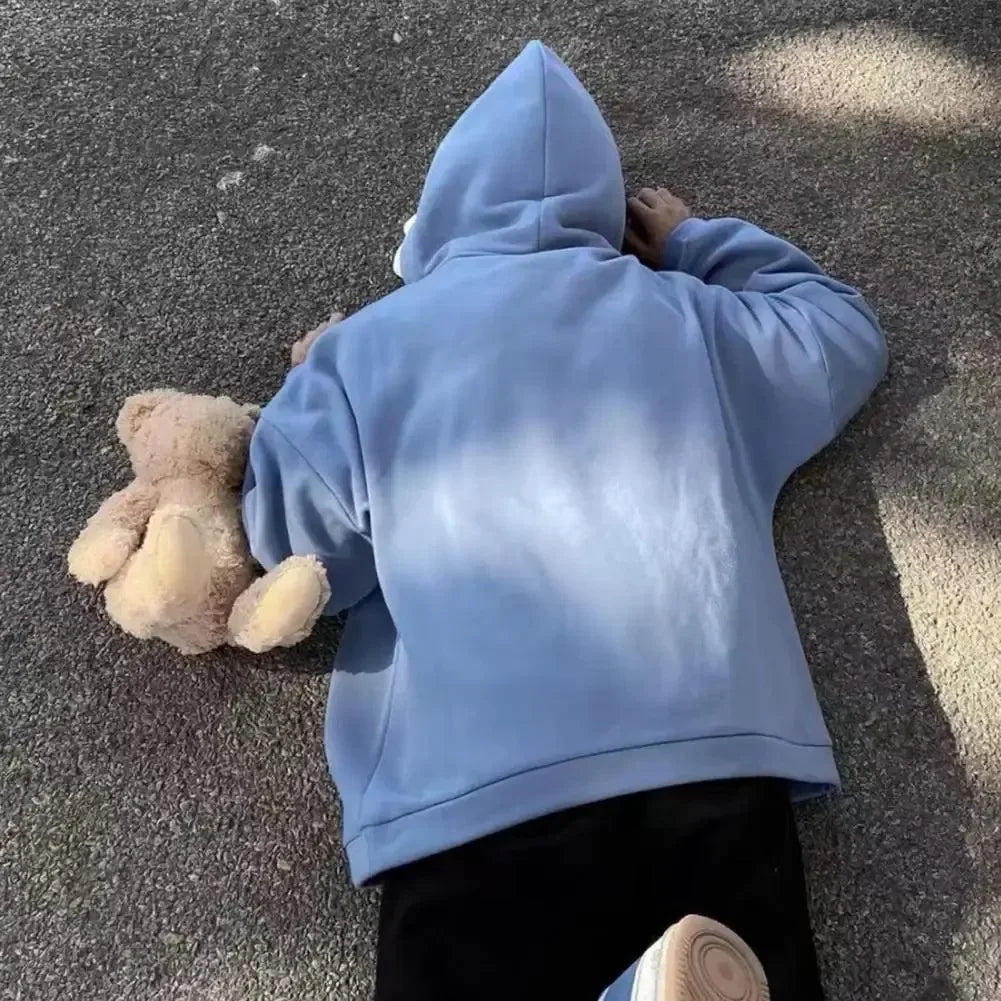 Oversized Kawaii Pullover Hoodie - Stellar Style