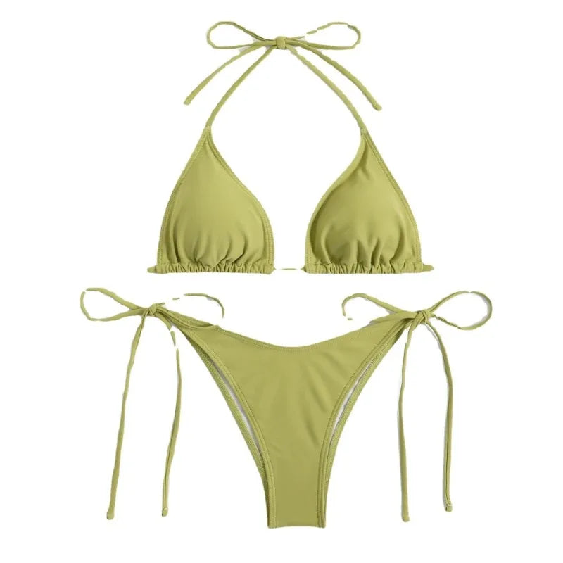 Women's Adjustable Side Tie Bikini Set