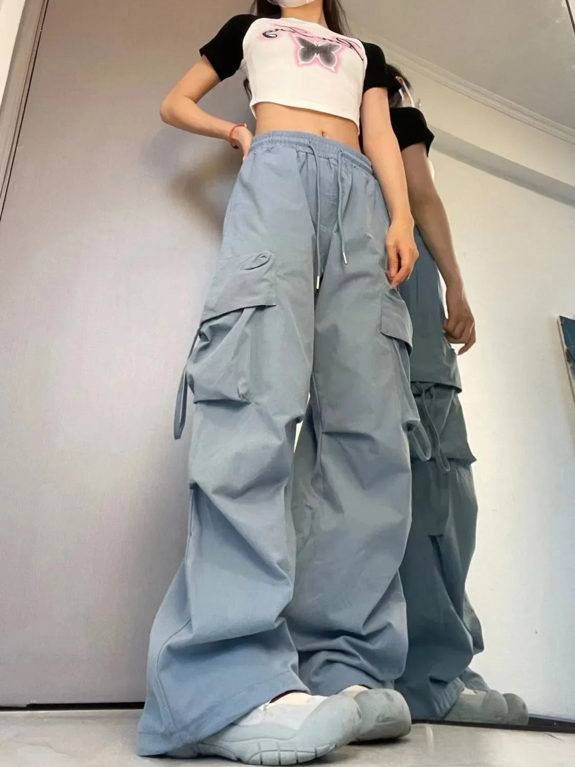 Women's Y2K Baggy Cargo Sweatpants
