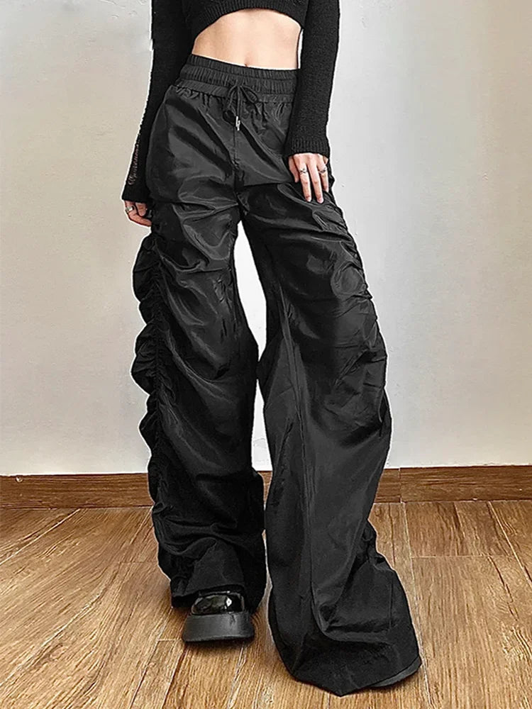 High-Waist Lantern Trousers | Avant-Garde Wide Leg Fit