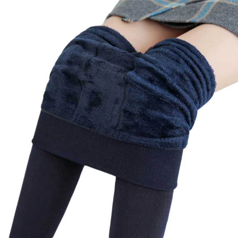 Warm Stretchy Fleece-Lined Leggings